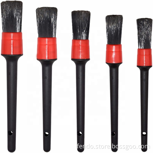 Wholesale Car Beauty: Wild Boar Hair Brush Set for Interior Cleaning